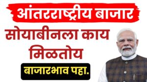 आंतरराष्ट्रीय बाजारात सोयाबीनचा सध्याचा भाव काय पहा.