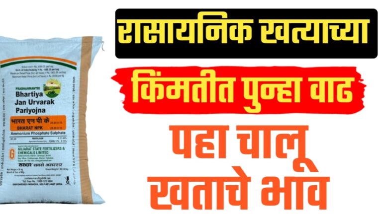 Fertilizer prices 2025 खतांच्या भावात पुन्हा वाढ, पहा कोनते खत किती रूपयांना ? खतांच्या भावात पुन्हा वाढ.