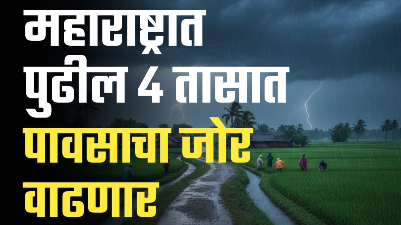 राज्यात पावसाचा जोर वाढणार